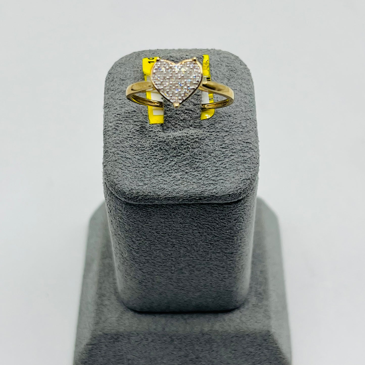 10k Gold Natural Diamond One and Only Heart Ring