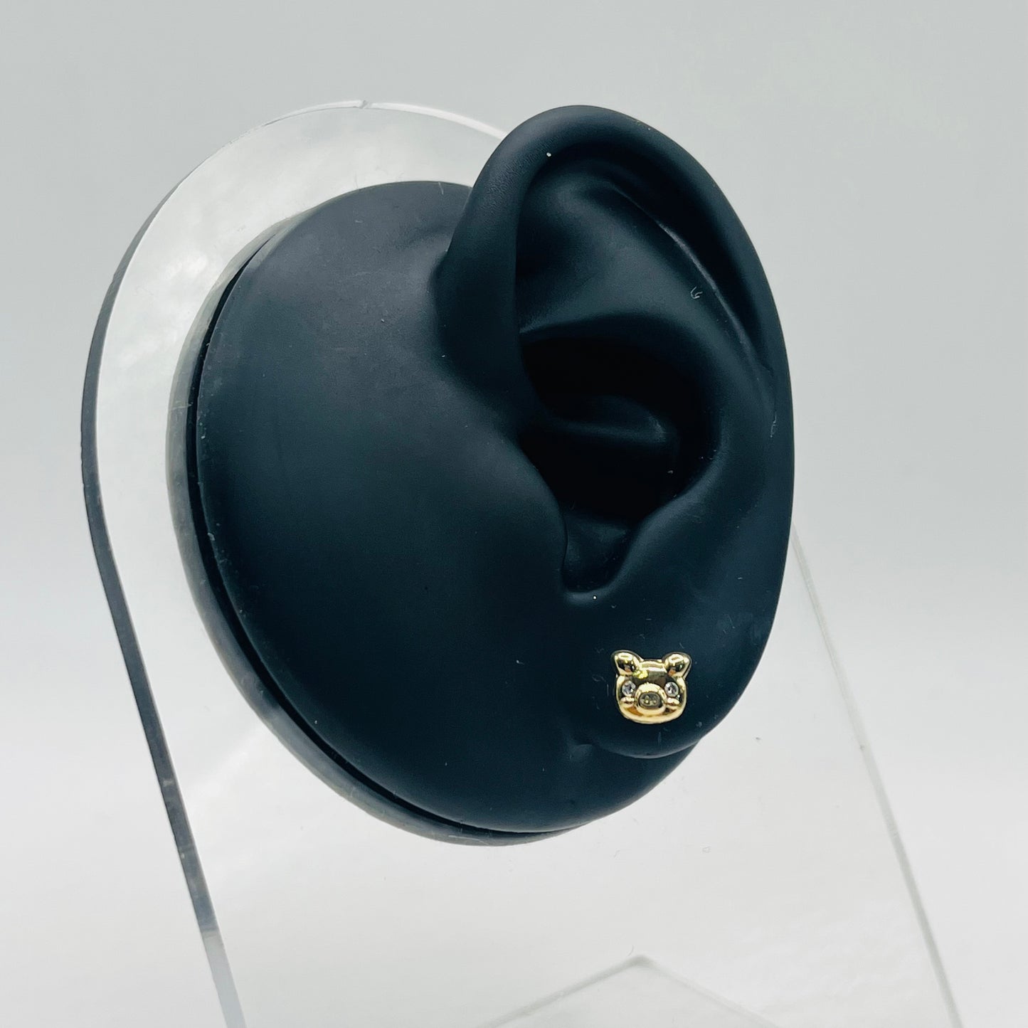 14k Gold Piggie Baby Earrings