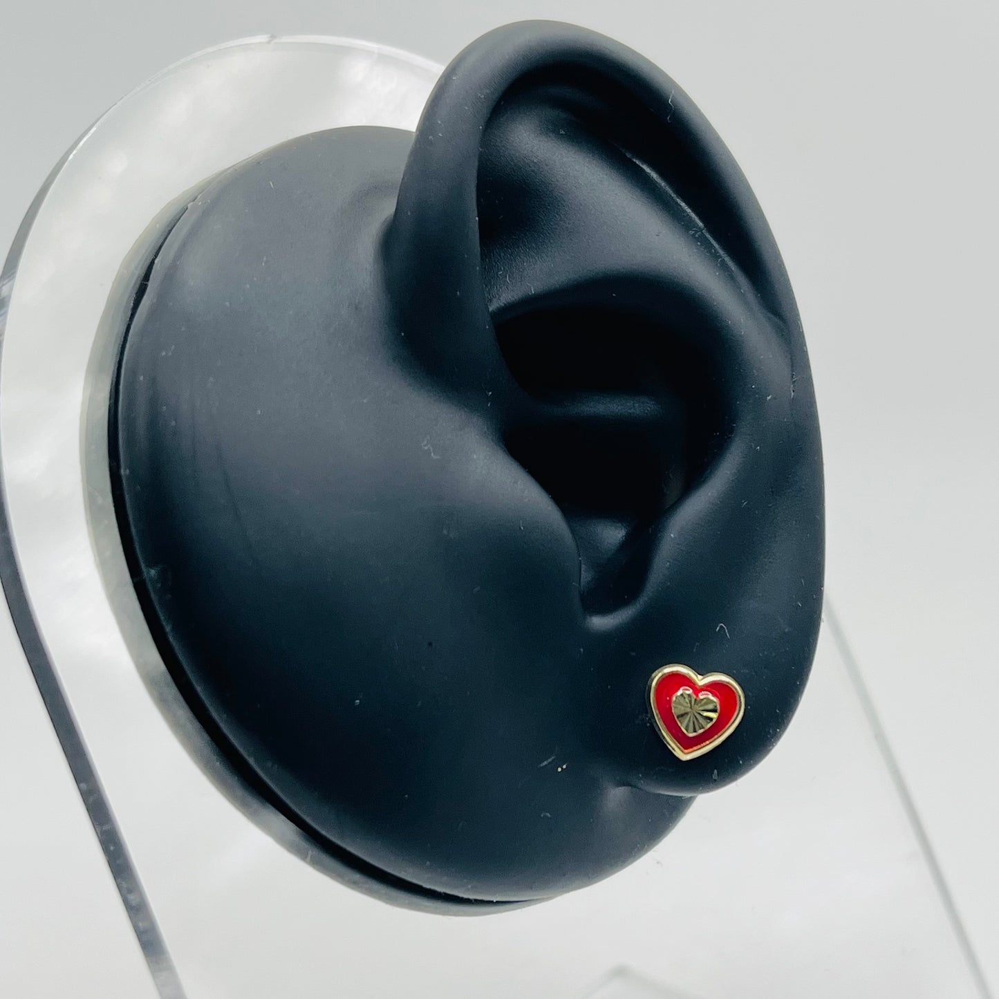 14k Gold In Love Screwback Earrings