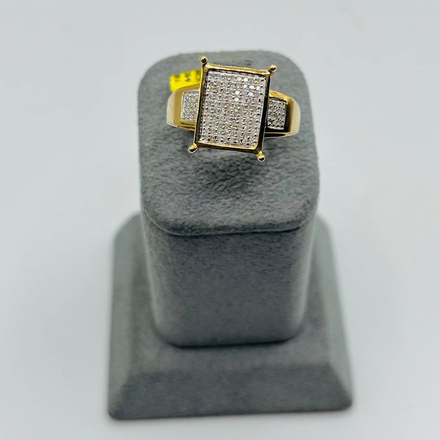 10k Gold Natural Diamond Portrait Ring