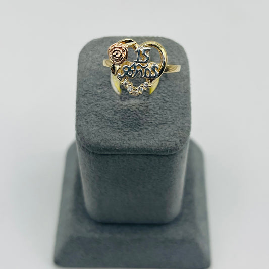 14k Gold Forever 15 Quince Ring