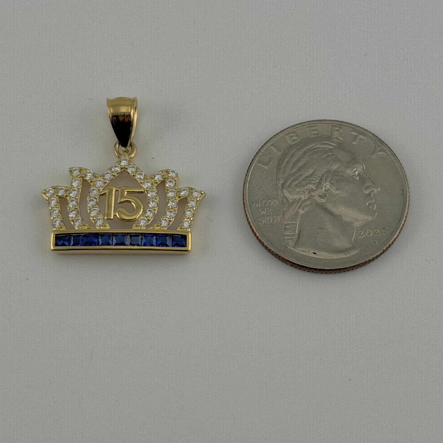 10k Gold Quince Dream Sapphire Charm