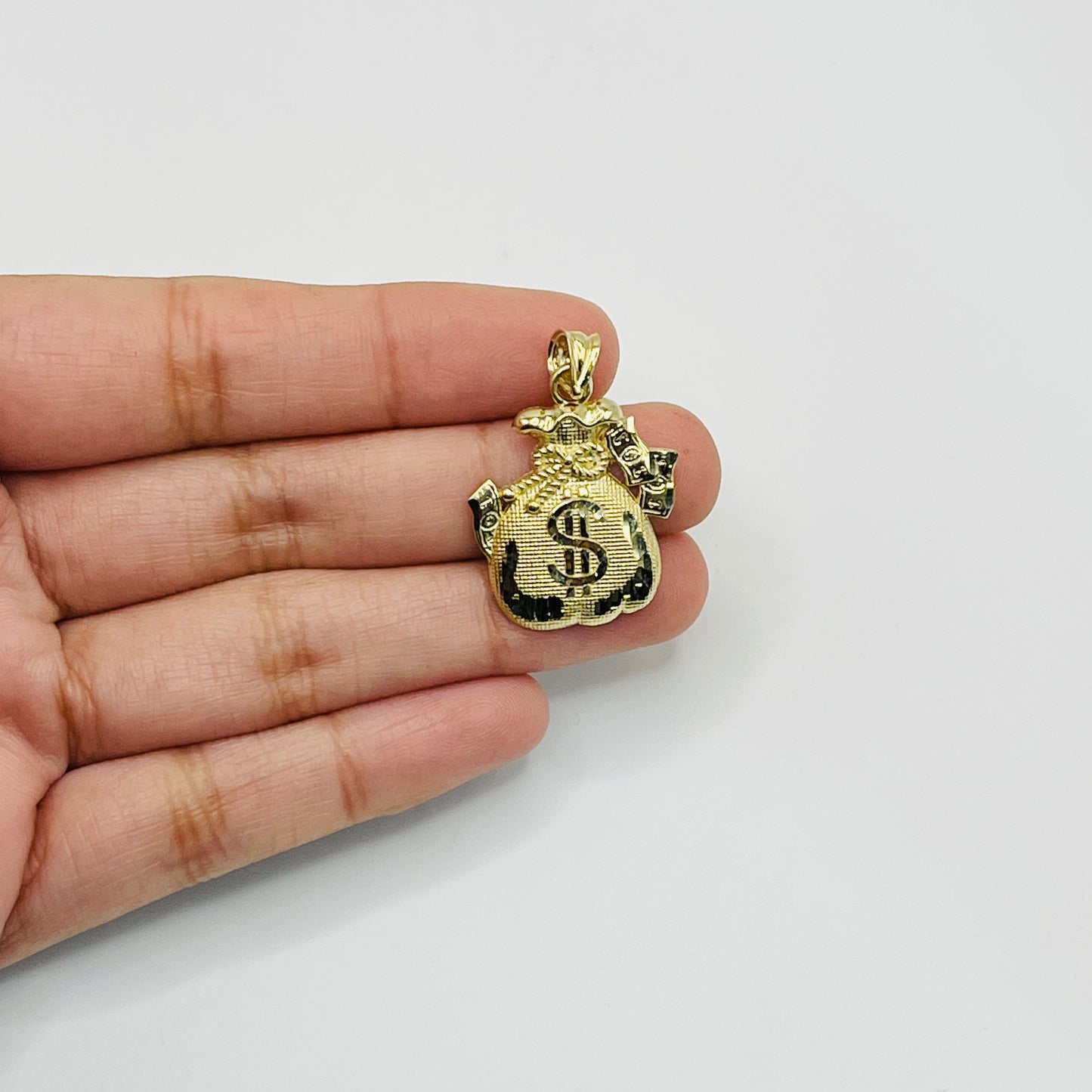 10K Gold Moneybag 2 Charm