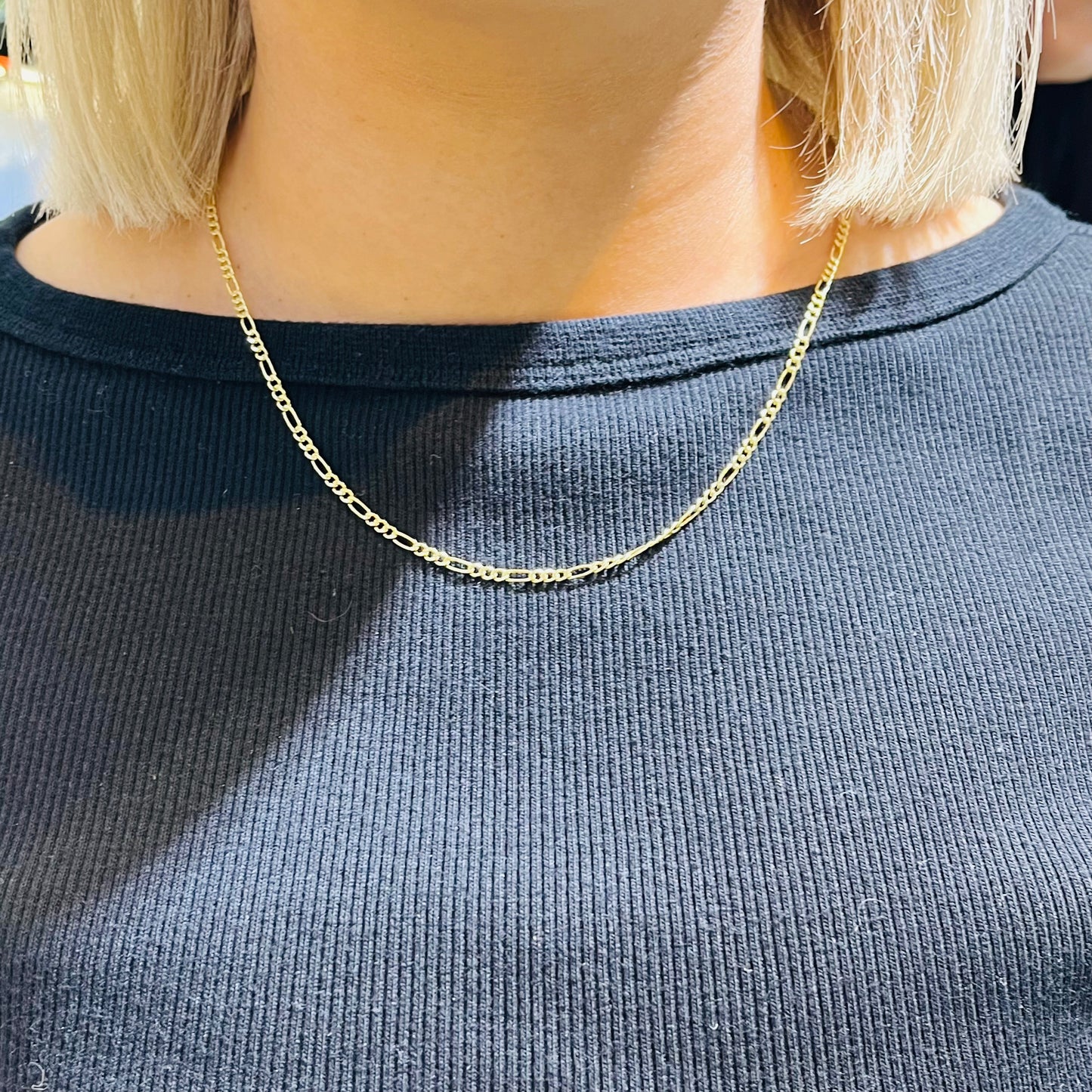 14K Gold Figaro Chain 2.5mm