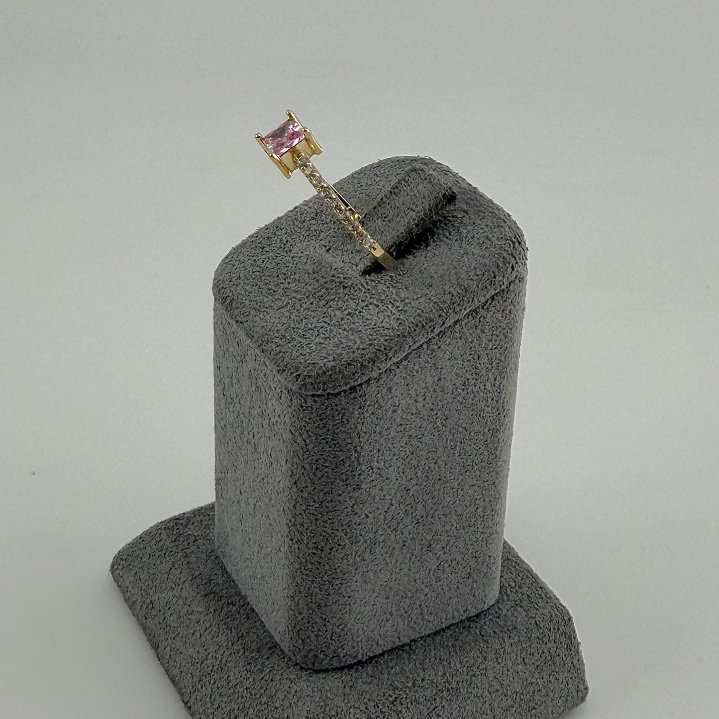 10k Gold Blush Cz Band Ring