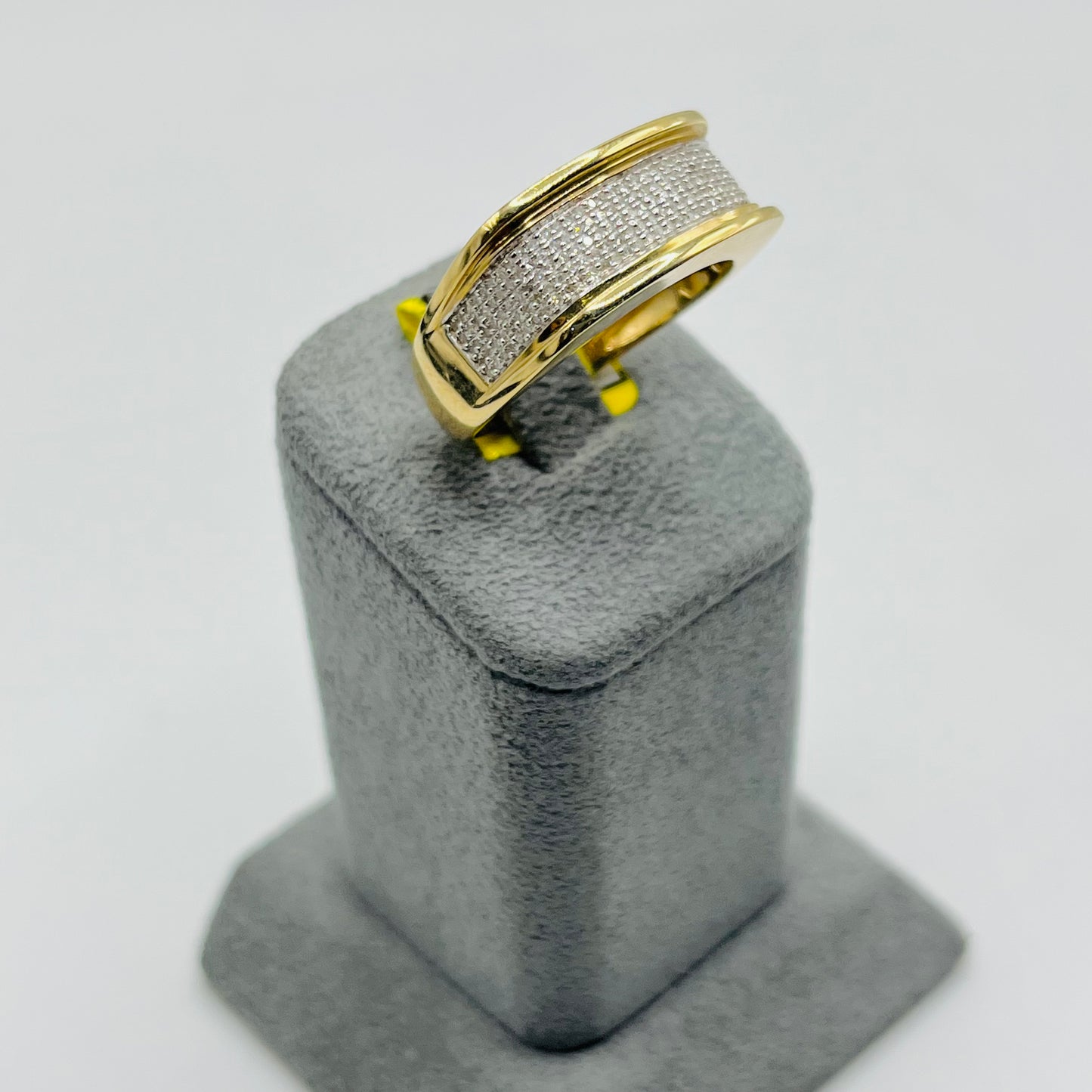 10k Gold Natural Diamond Band Ring