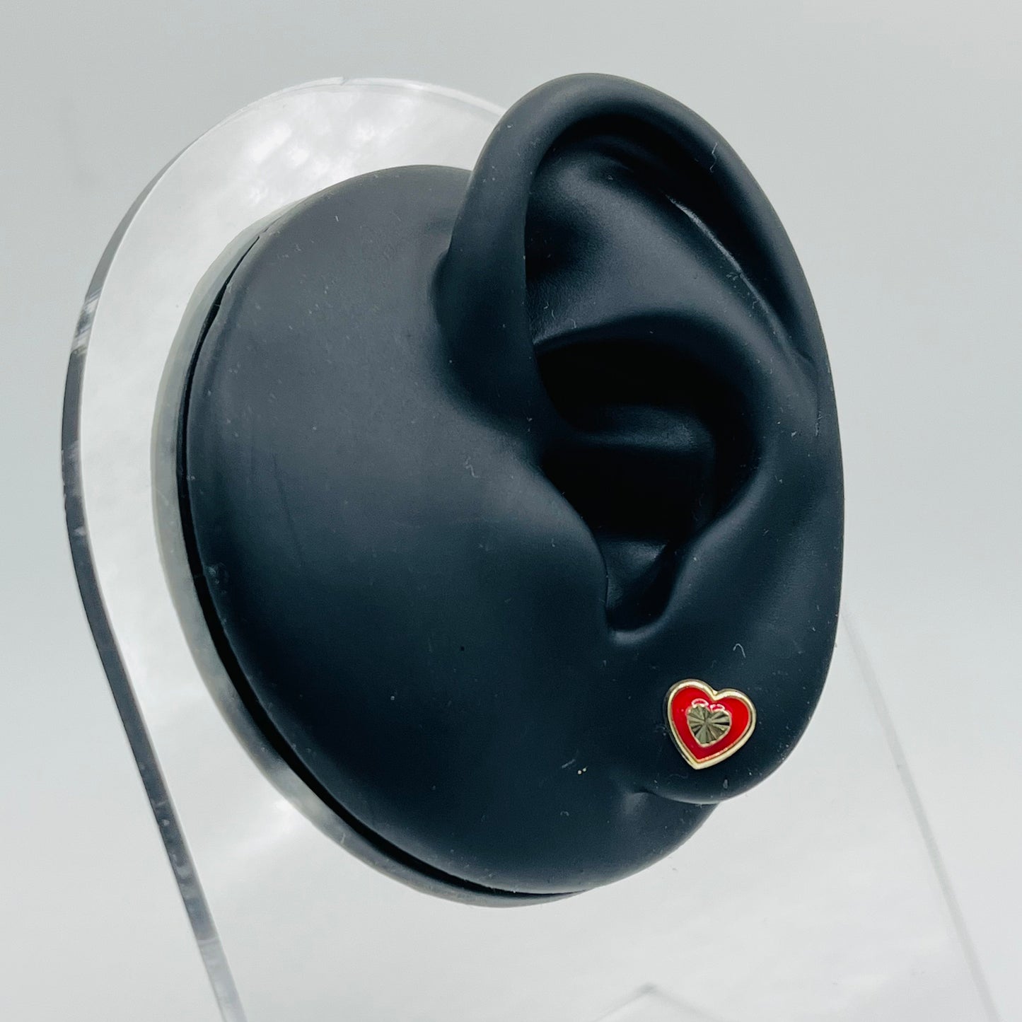 14k Gold In Love Screwback Earrings