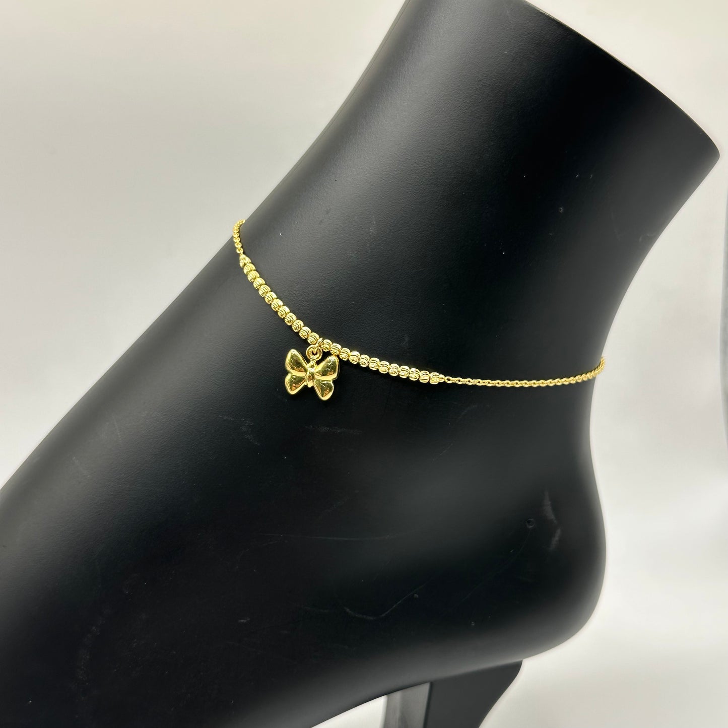 10k Gold Bow Anklet