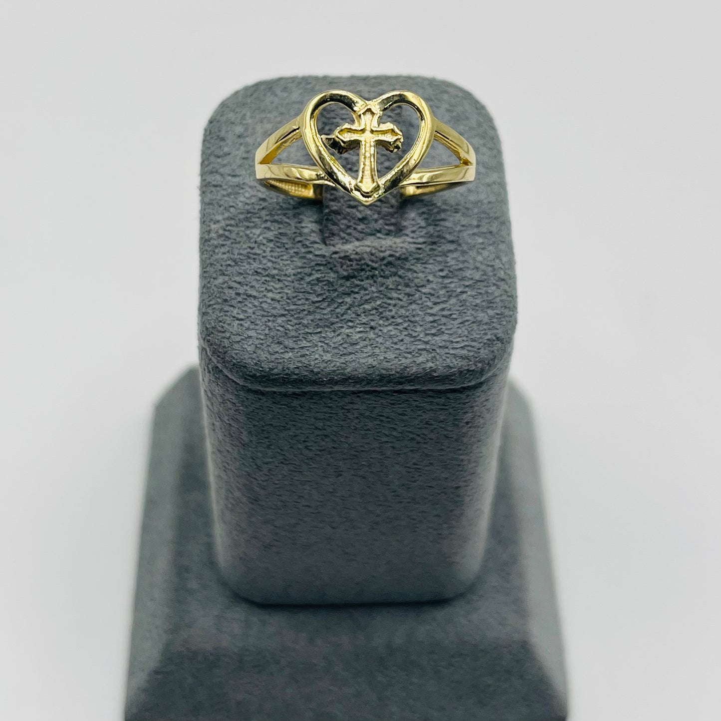 14k Gold Heart of Faith Ring