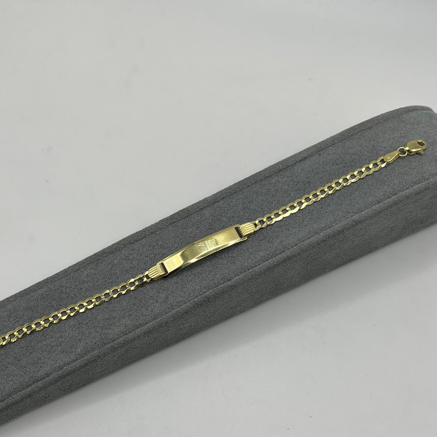 14k Gold Solid Figaro 3mm ID Bracelet