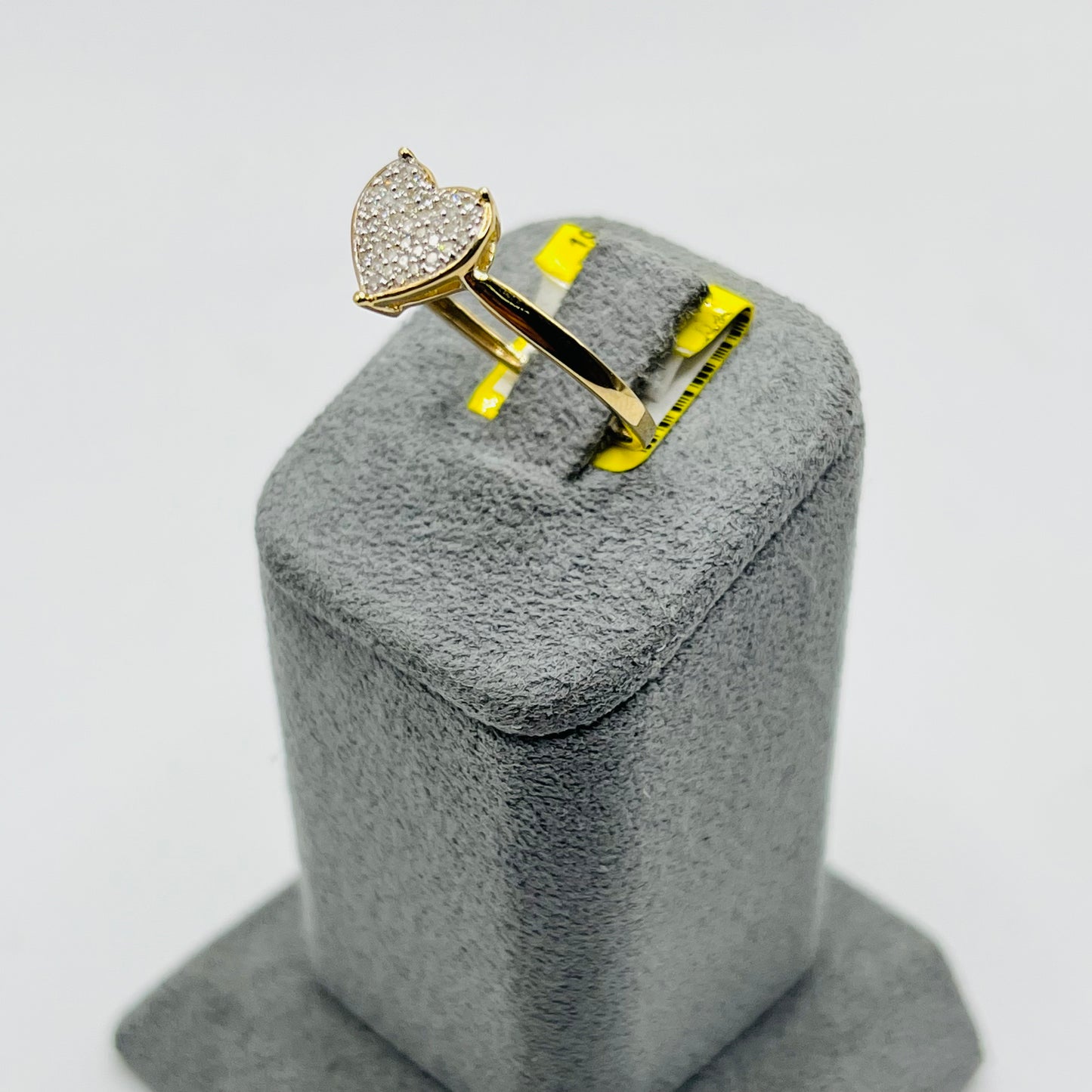 10k Gold Natural Diamond One and Only Heart Ring