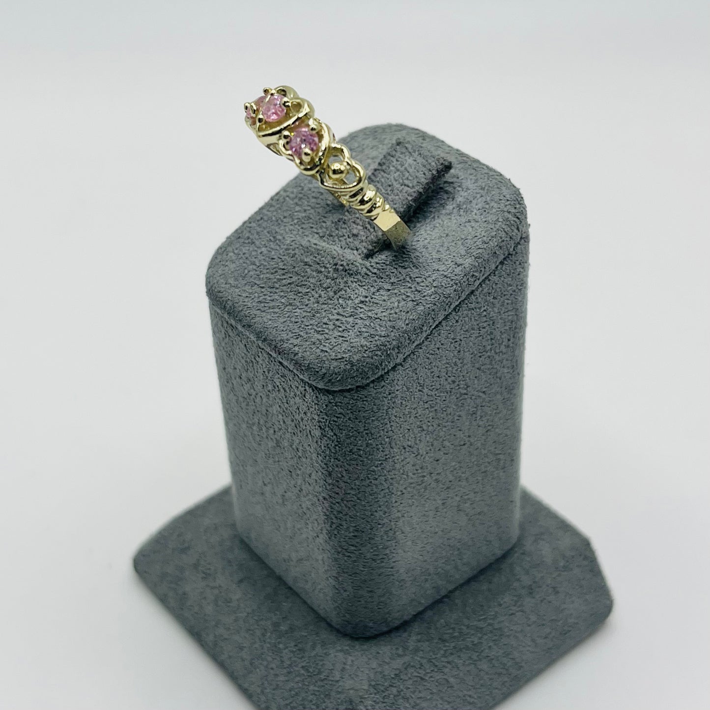 10k Gold SweatHeart Trio Ring