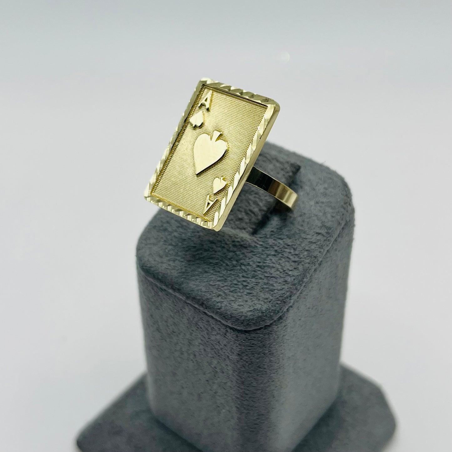 10k Gold Ace Card Ring