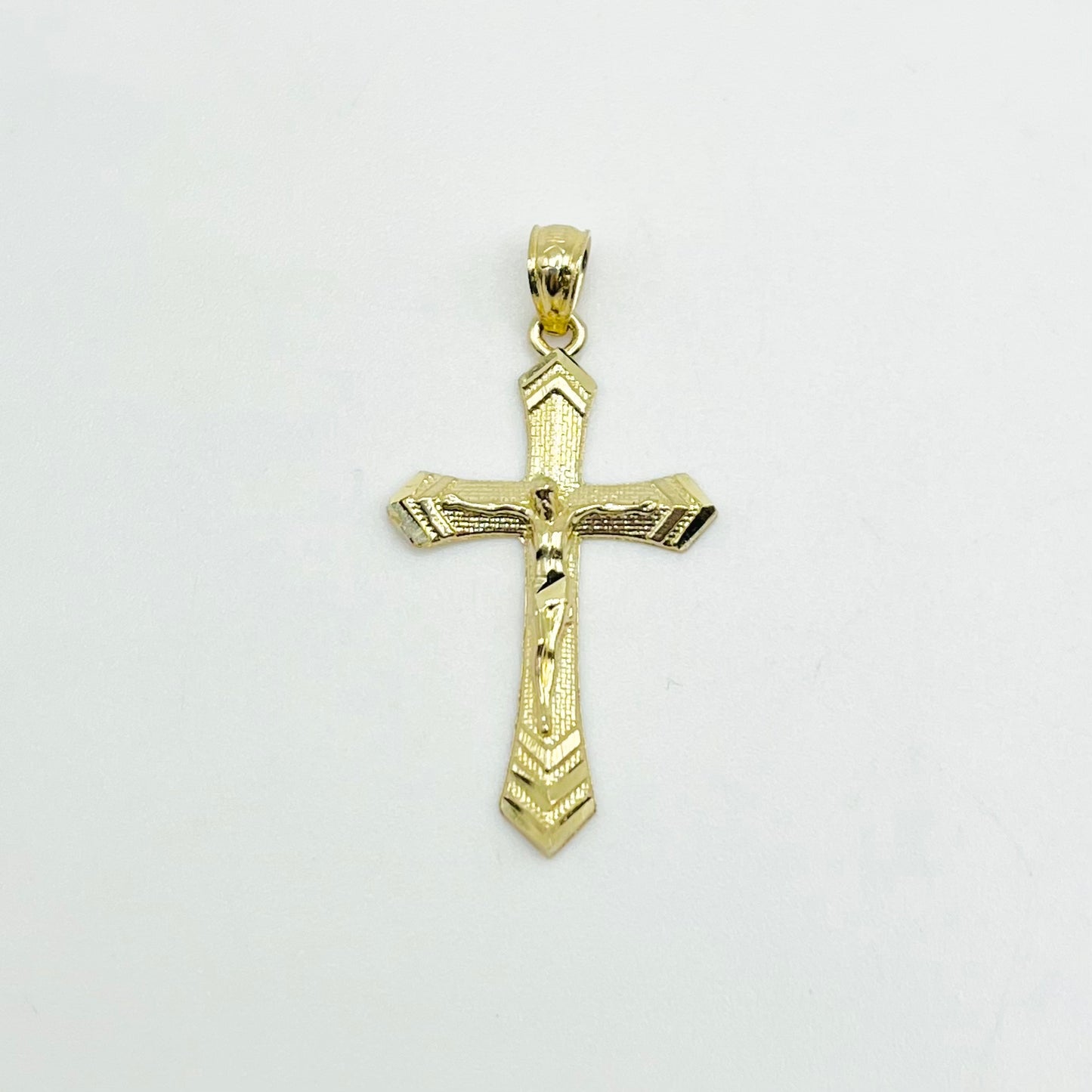 10k Gold Sleek Cross Charm (small)
