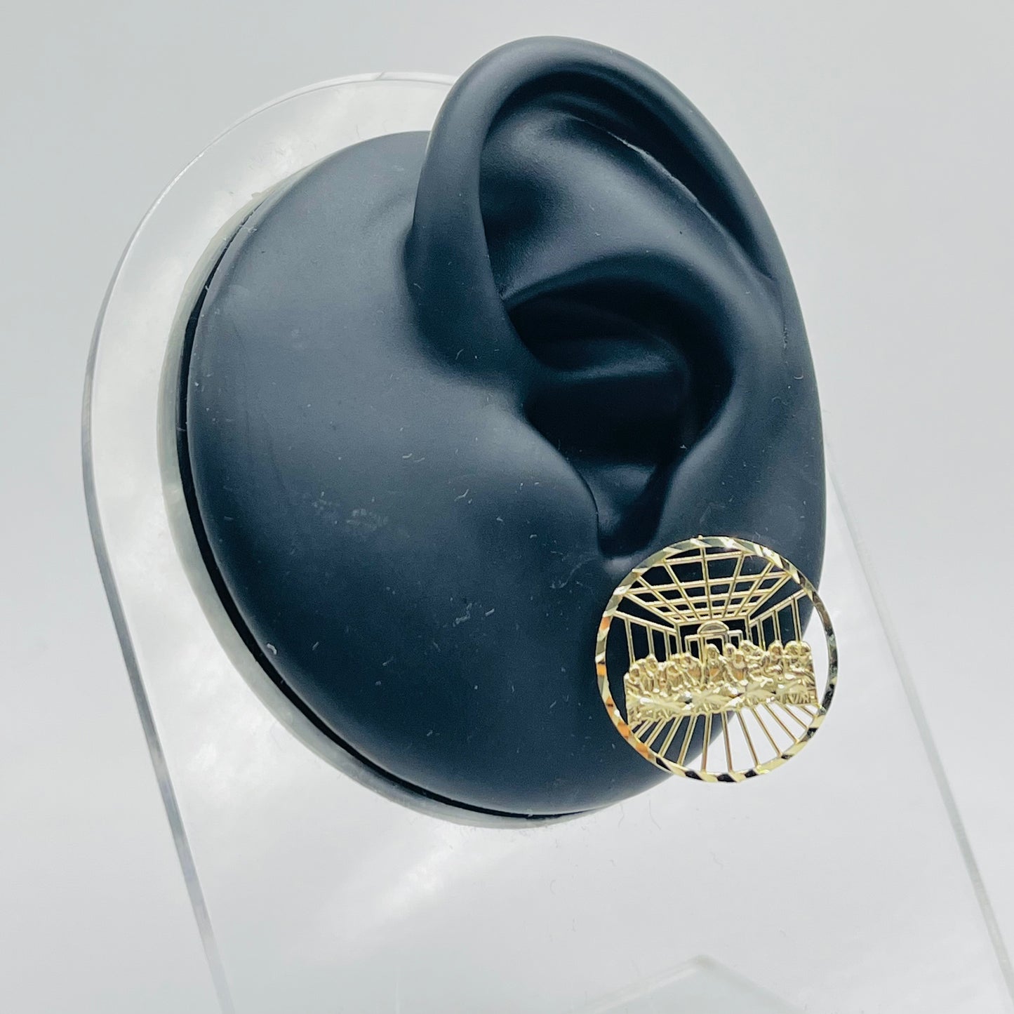 10K Light Weight Last Supper Earrings