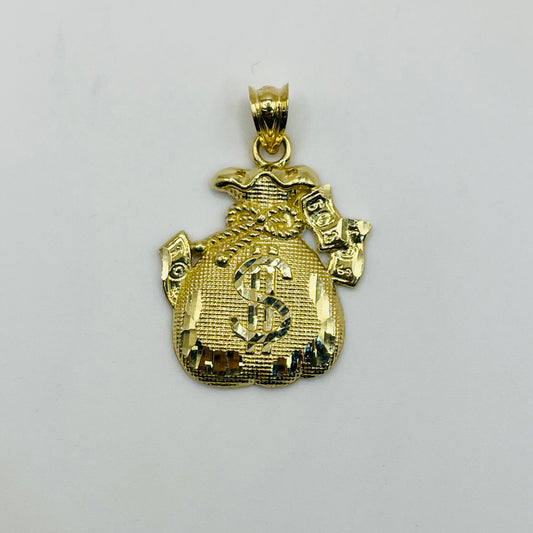 10K Gold Moneybag 2 Charm