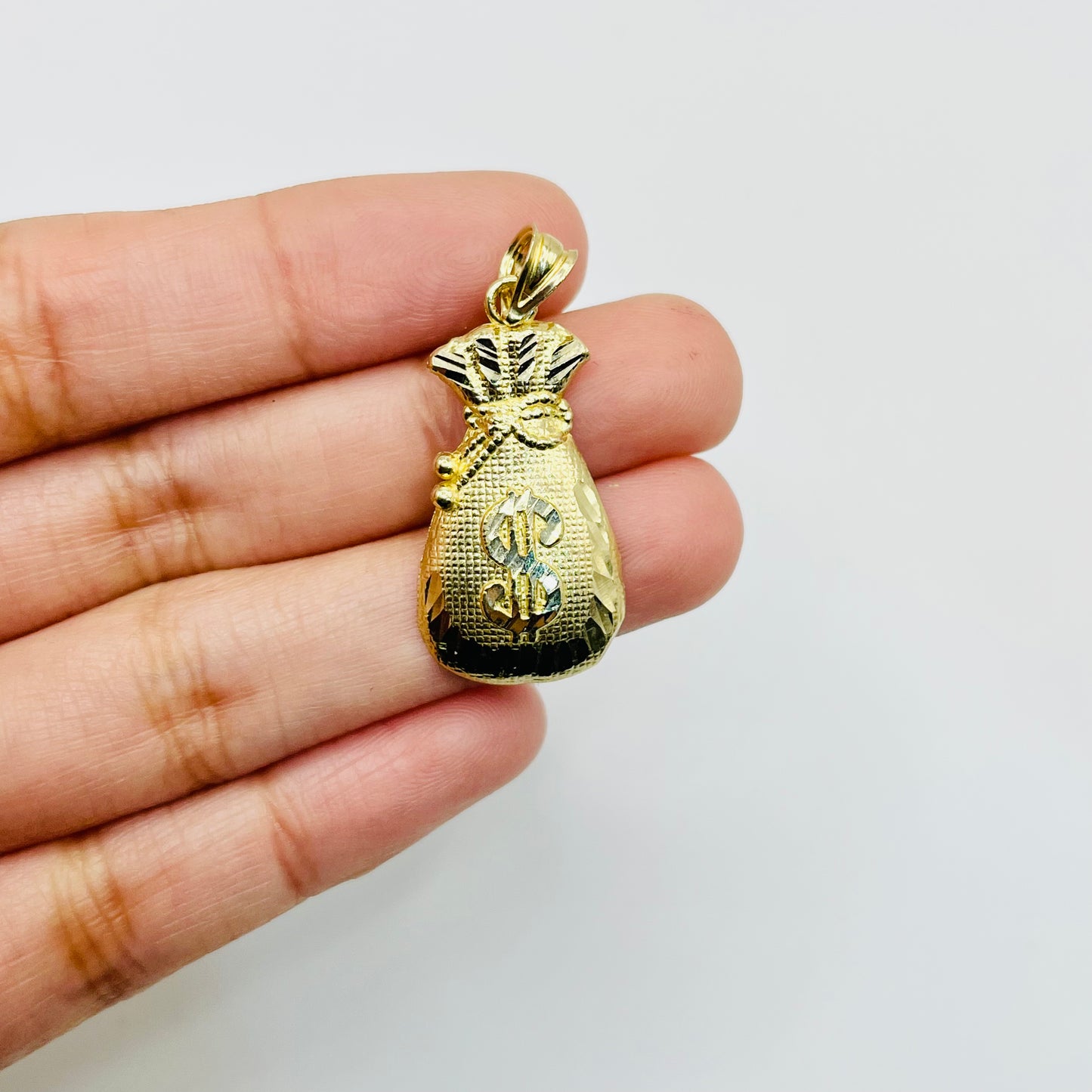 10K Gold Moneybag Charm (large)