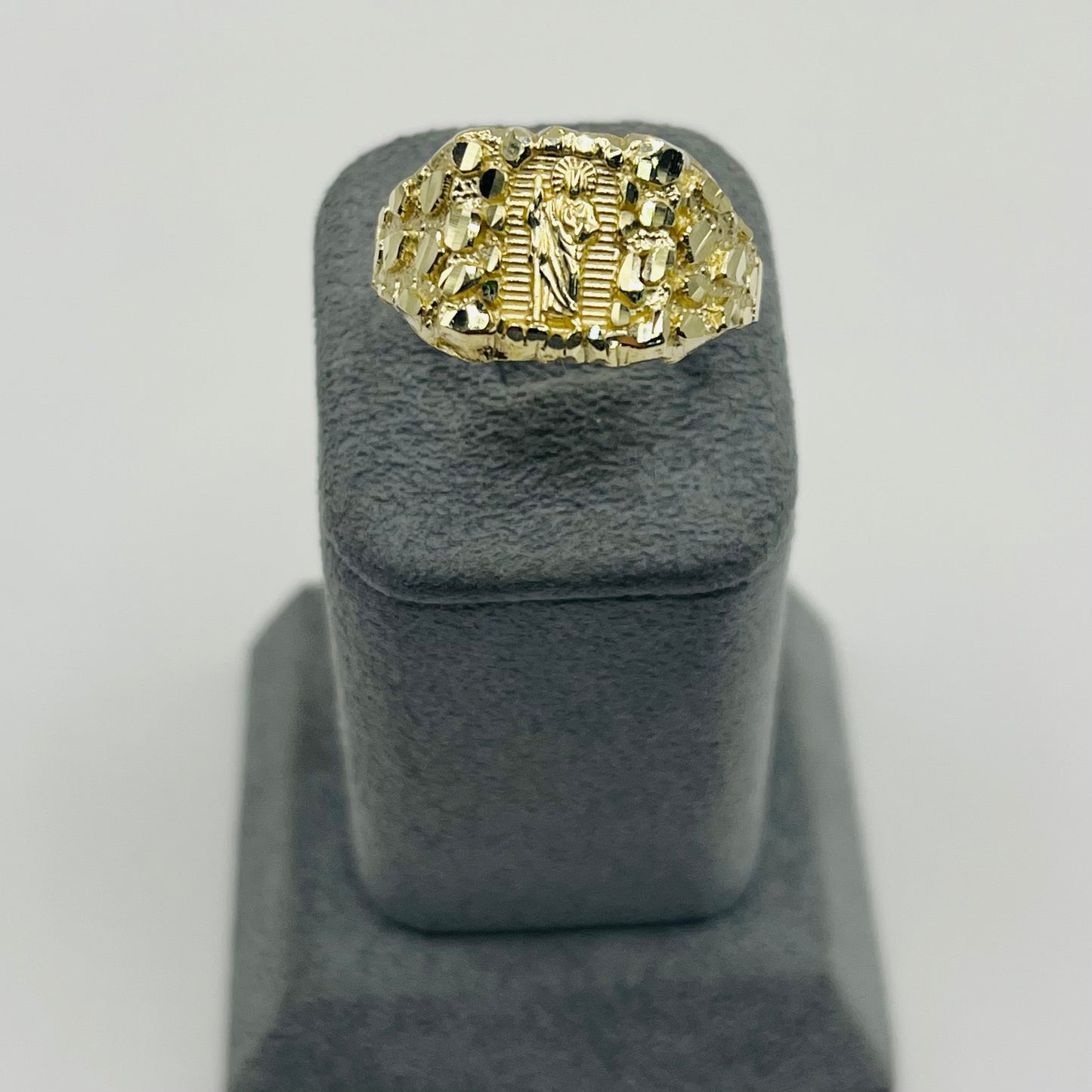 10k Gold San Judas Nugget Ring