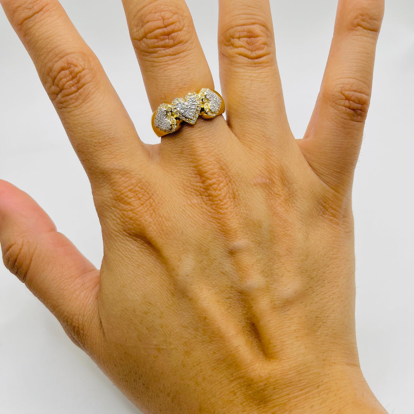 10k Gold Natural Diamond Ladie Ring