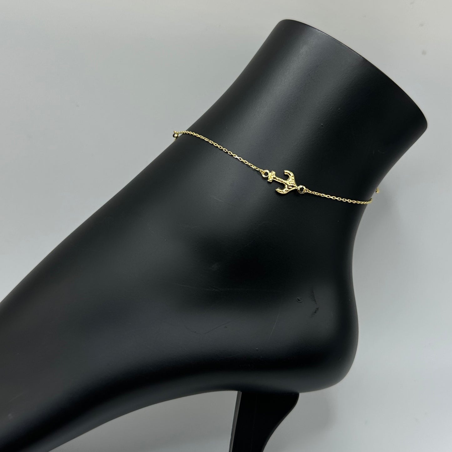 10k Gold Anchor Anklet