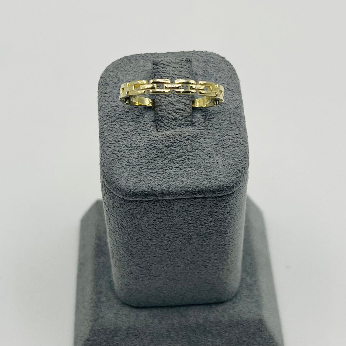 10k Gold Dainty Chain Link Ring