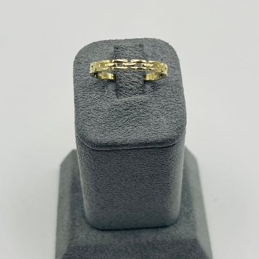 10k Gold Dainty Chain Link Ring