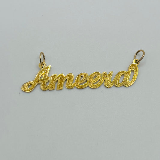 10k Gold Fancy Single Nameplate (Custom)