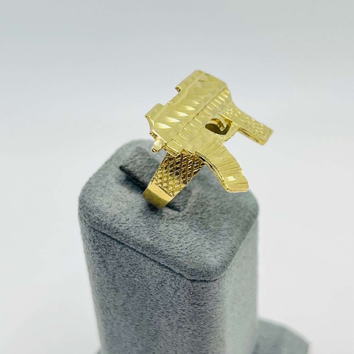 10k Gold XL Ak Gun Ring