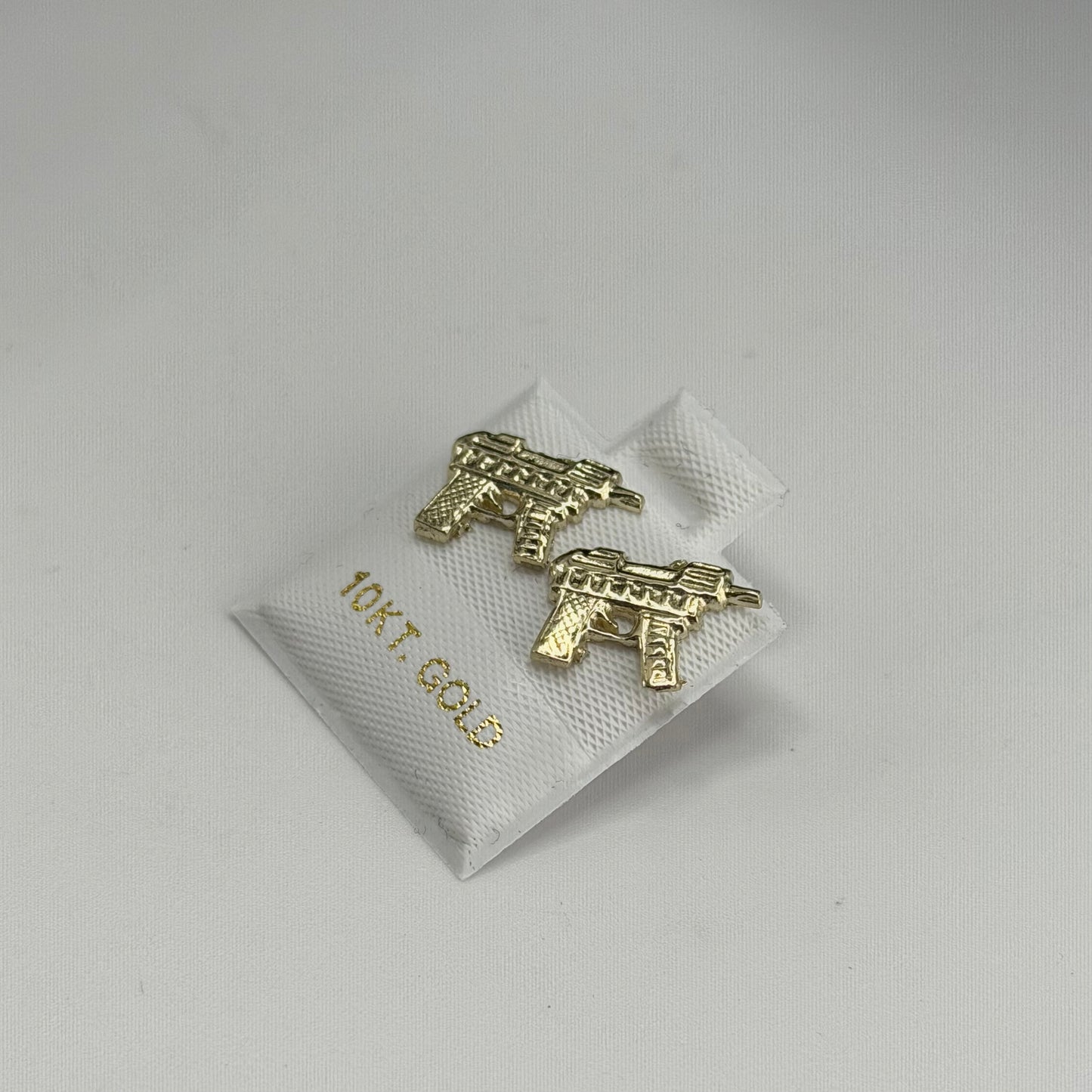 10k Gold Mini Gun Earrings