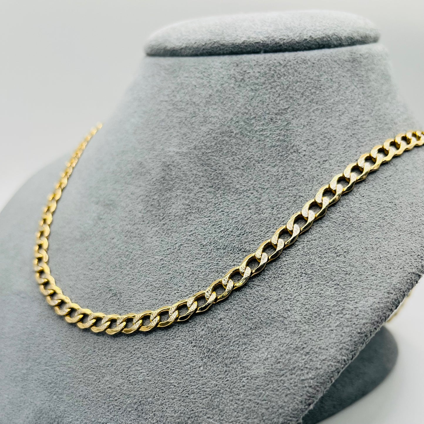 14k Gold Diamond Cut Cuban Chain (5mm)