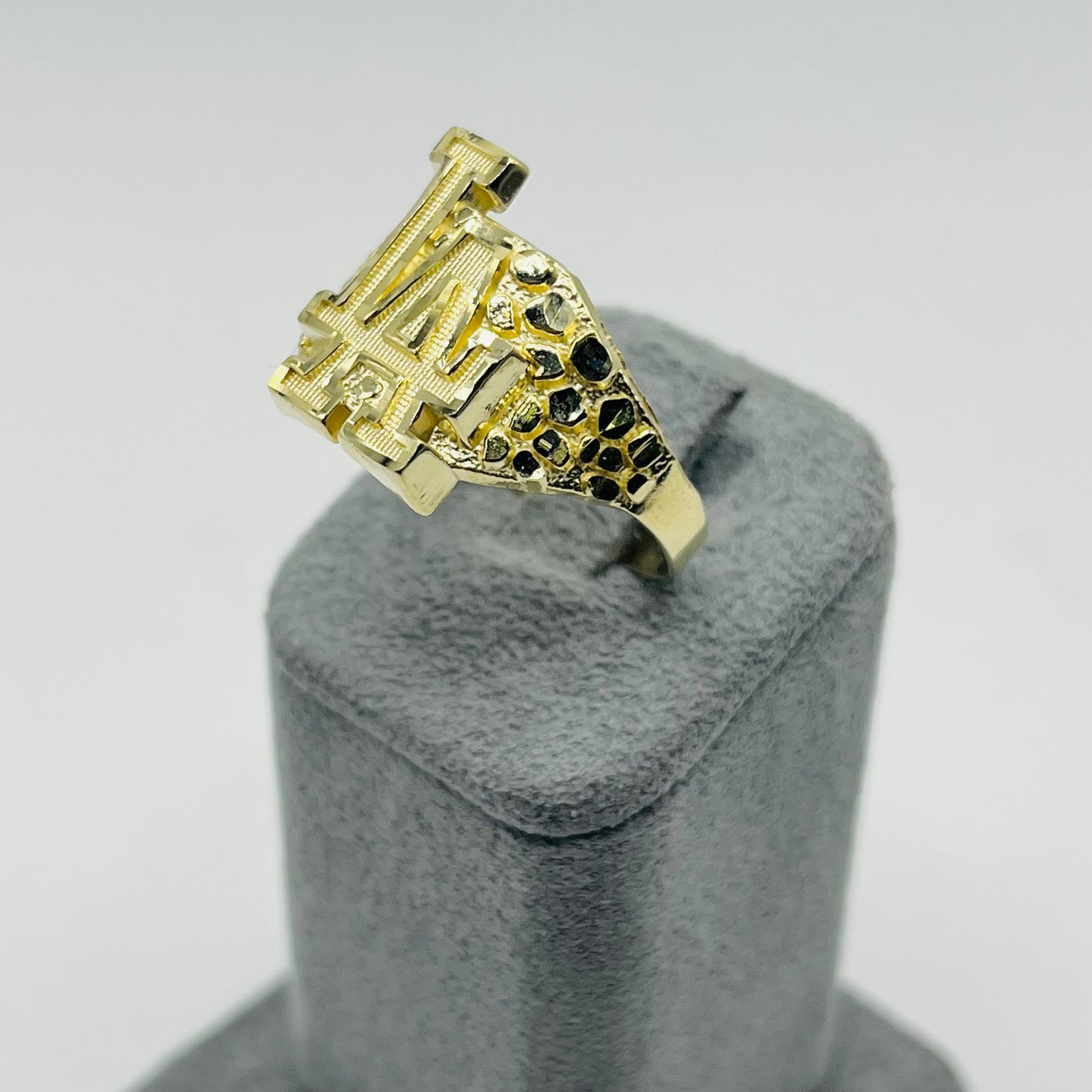 10k Gold LA Nugget Ring (LARGE)