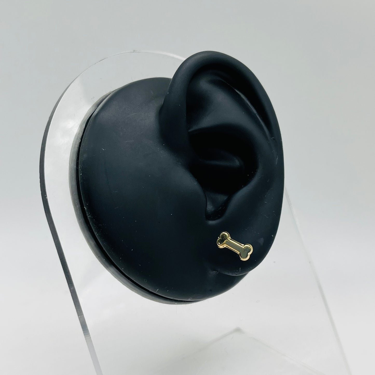 14k Gold Bone Baby Earrings