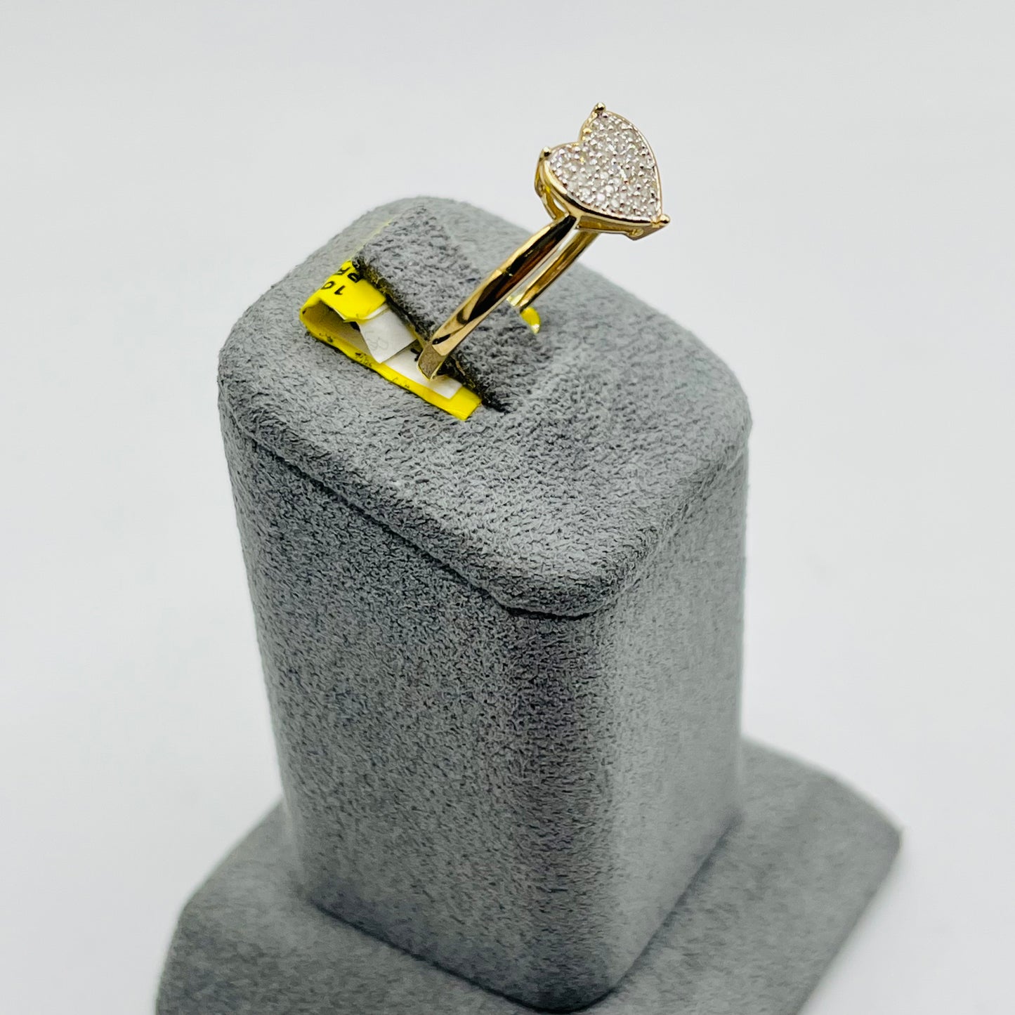 10k Gold Natural Diamond One and Only Heart Ring