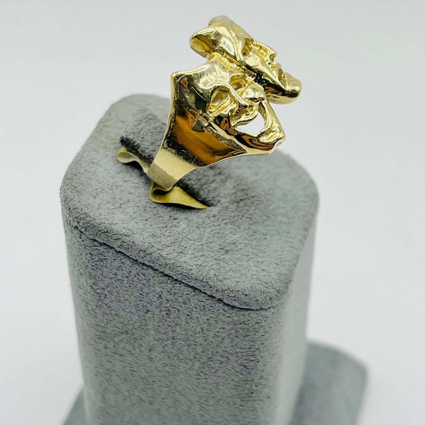 10K Gold Smile Now Cry Later Ring (L)