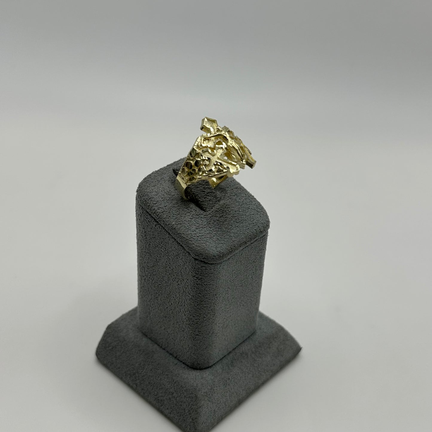 10k Gold Royal Triple Crucifix Ring