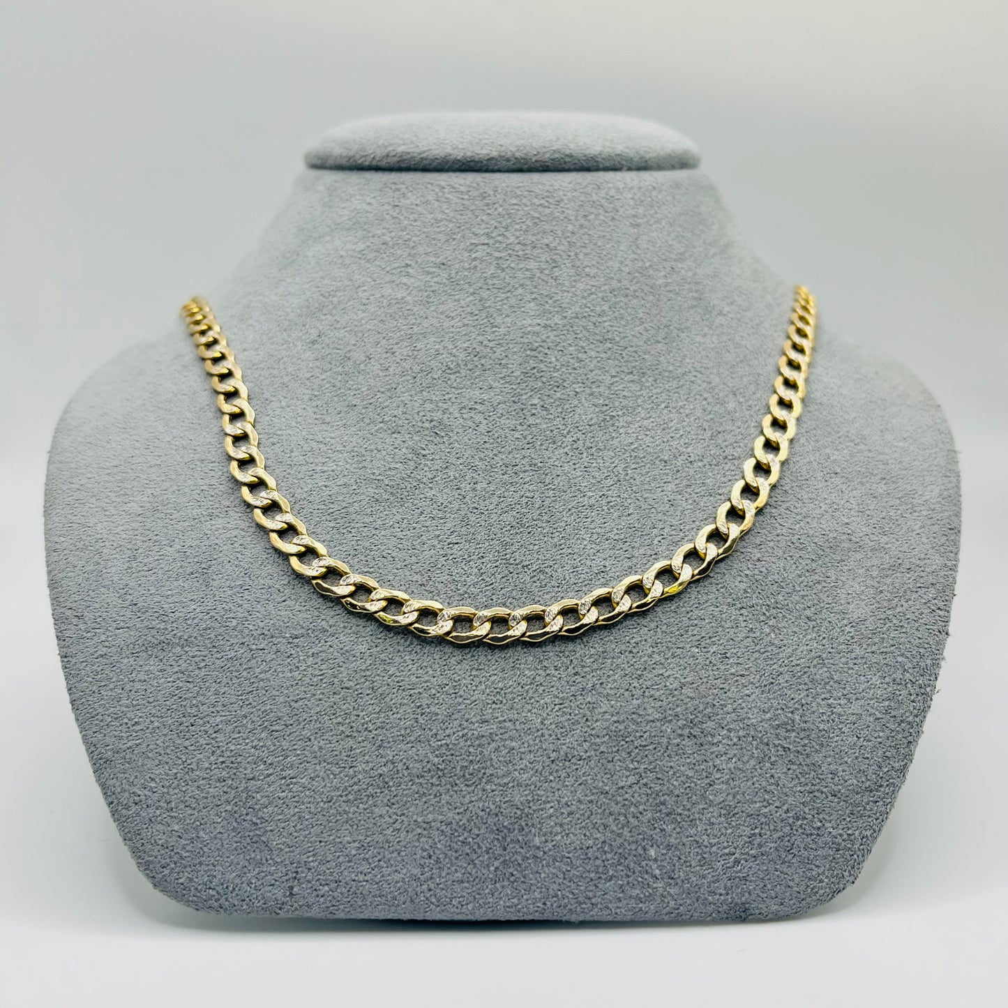 14k Gold Diamond Cut Cuban Chain (5mm)