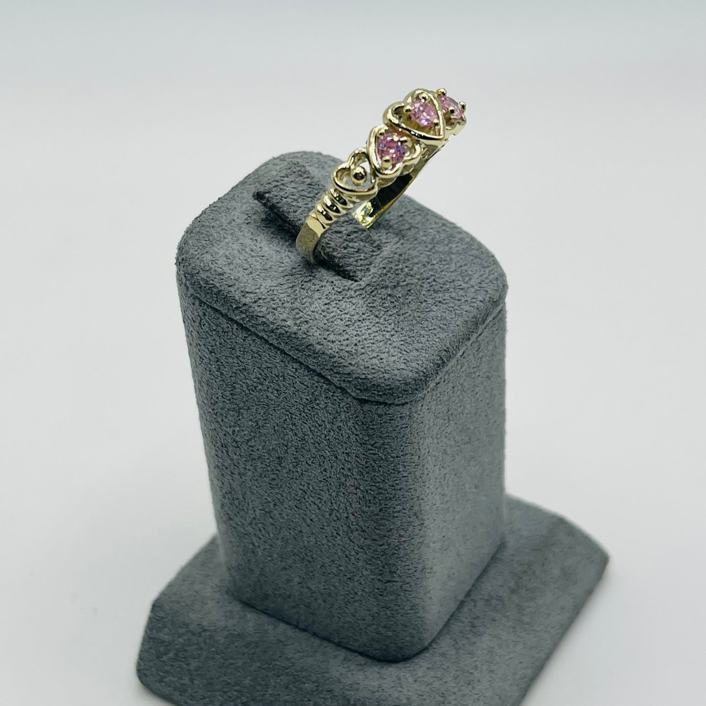 10k Gold SweatHeart Trio Ring