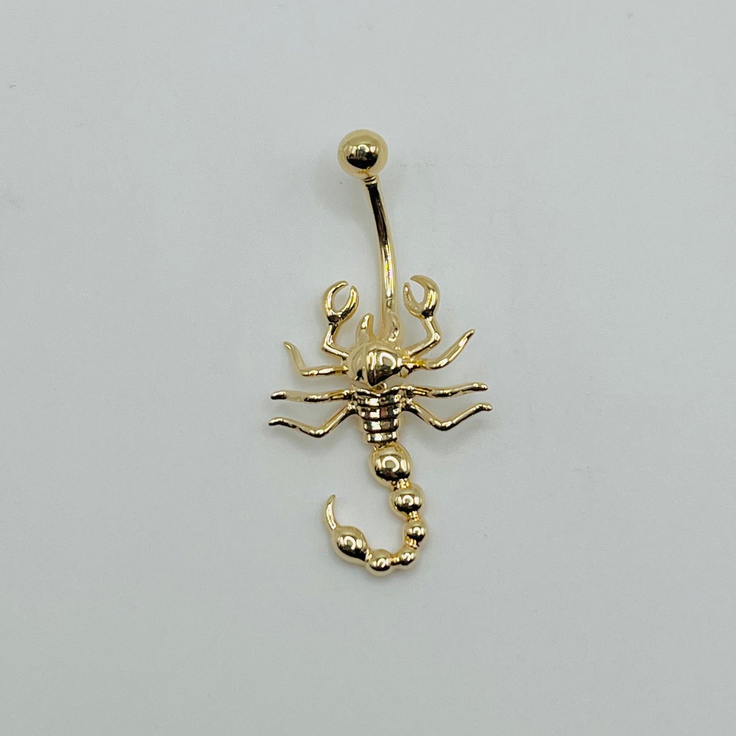 14k Gold Scorpion Belly Ring
