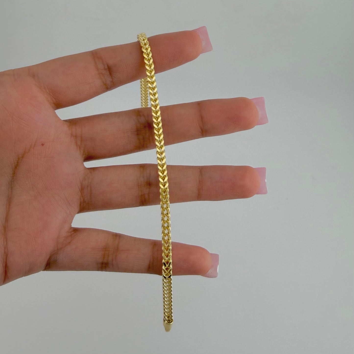 10K Gold 3.2mm Franco Bracelet
