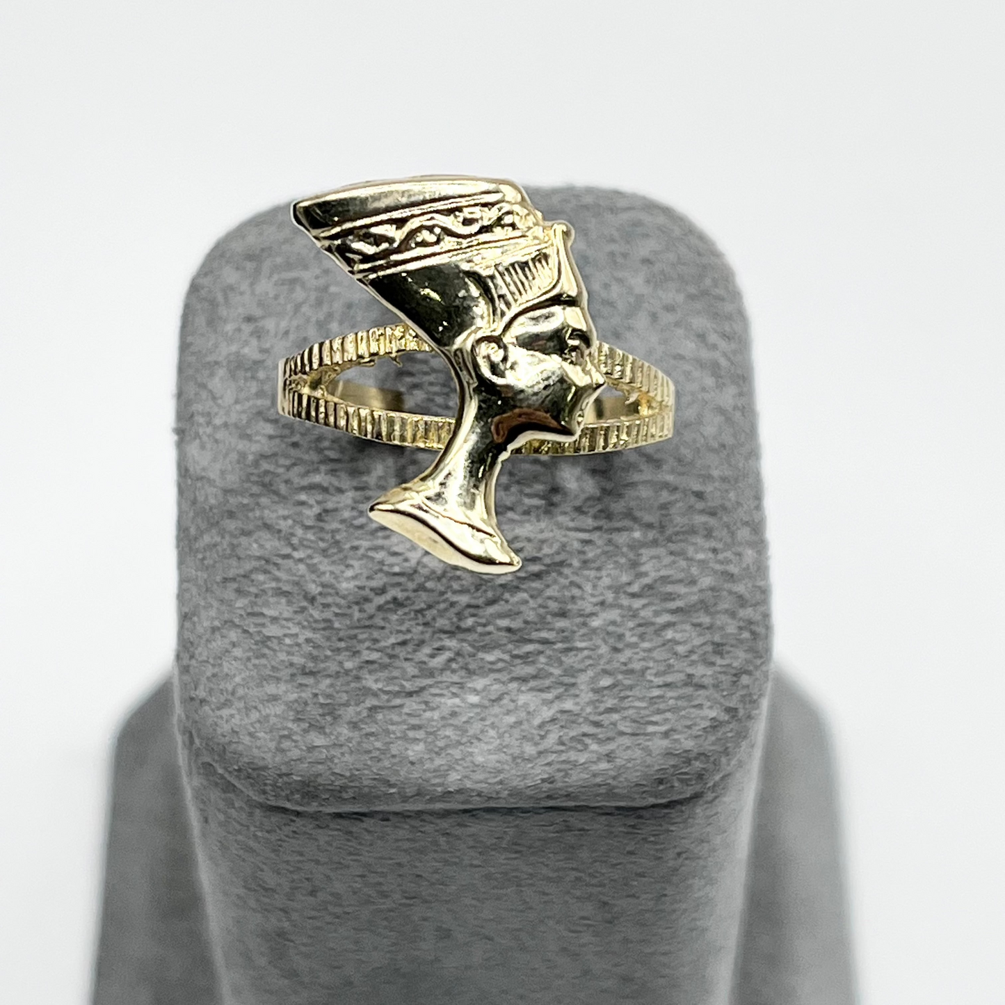 10K Gold Queen Nefertiti Ring