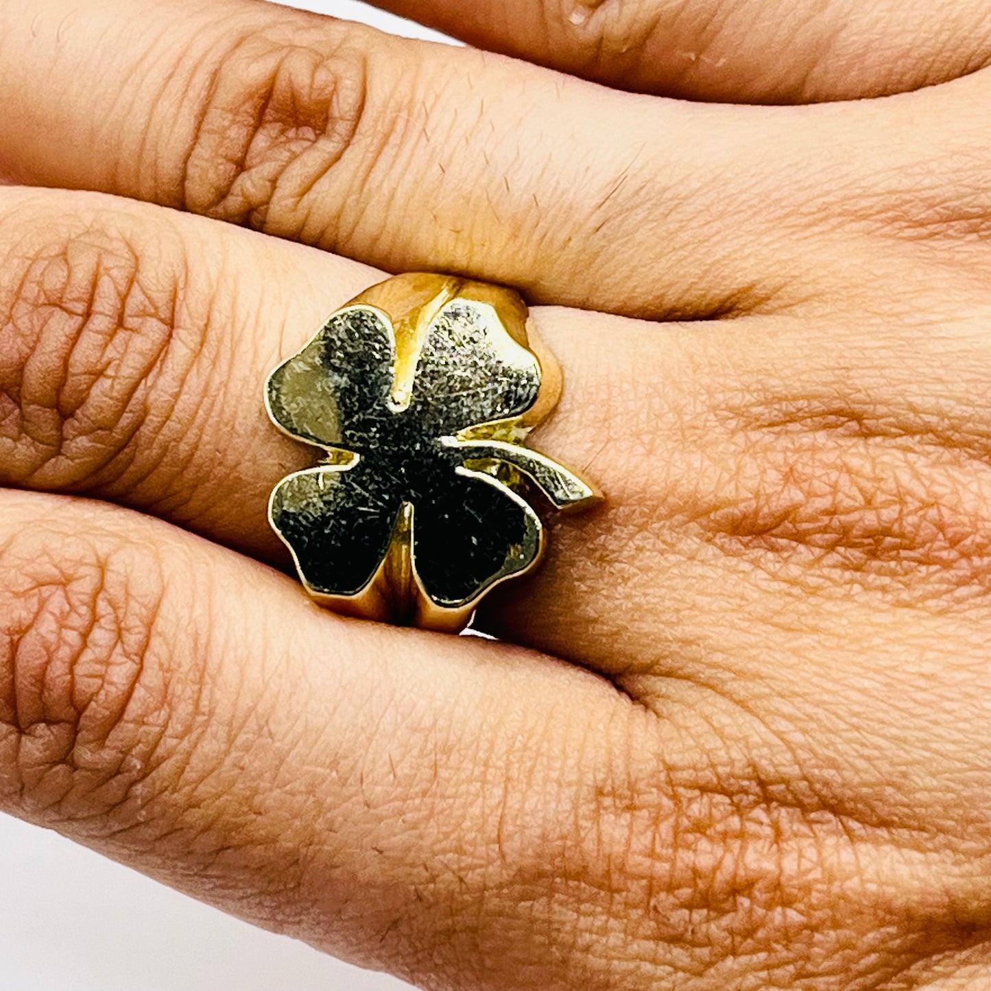 10K Gold 4 Leaf Clover Ring