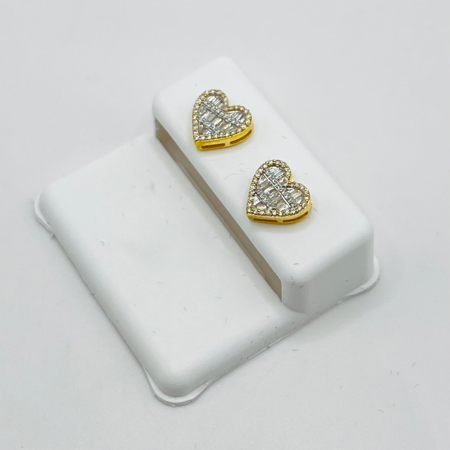 10k Gold Diamond ForeverFlame Earrings (Wider Version)