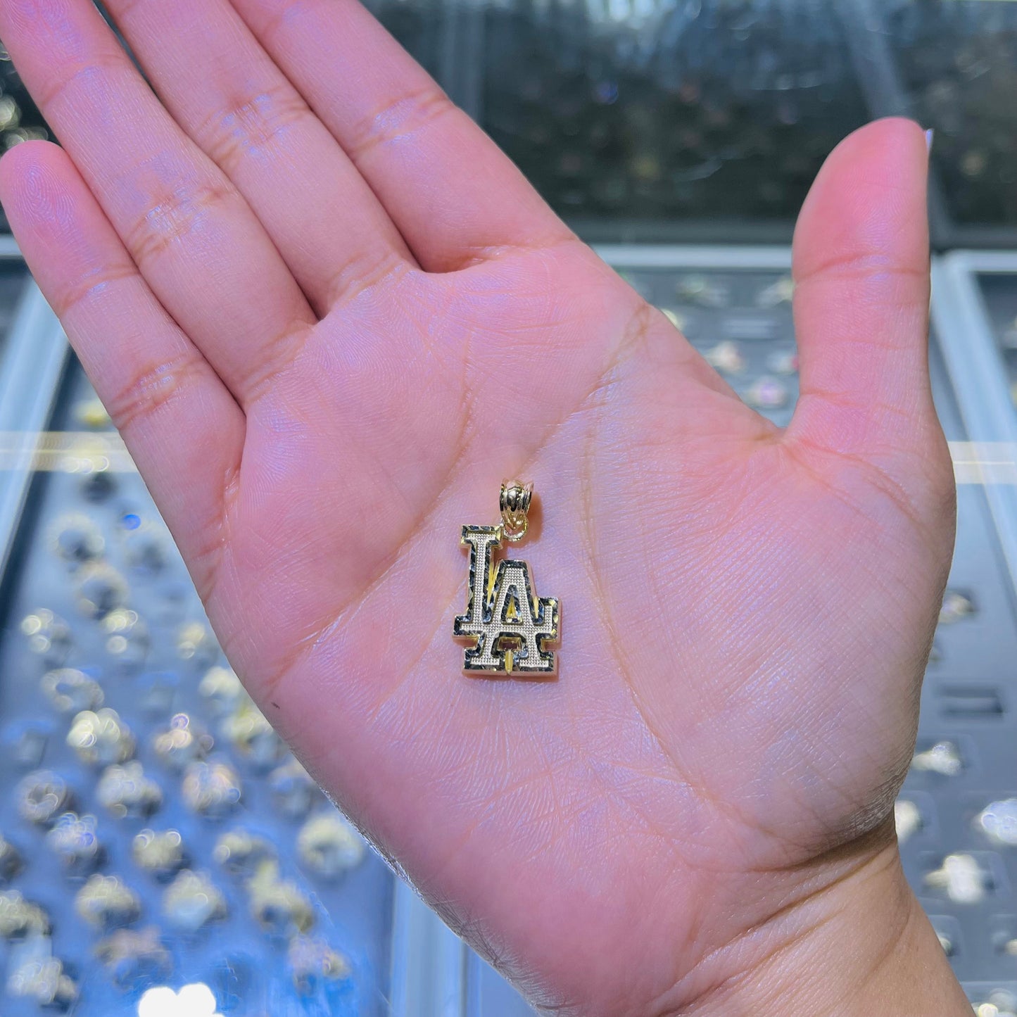 10k Gold LA Charm (Small)