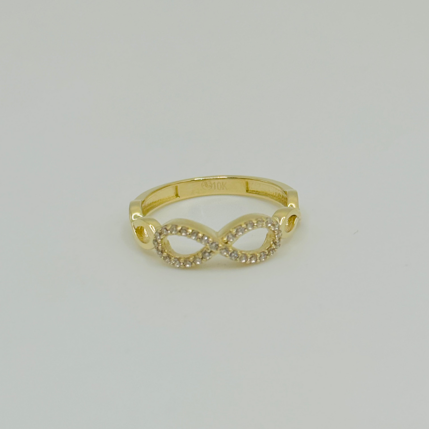 10K Gold Infinity Trio Ring