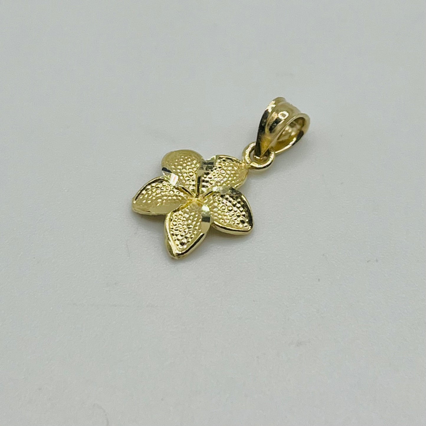 10k Gold Hibiscus Dc Border Charm (small)