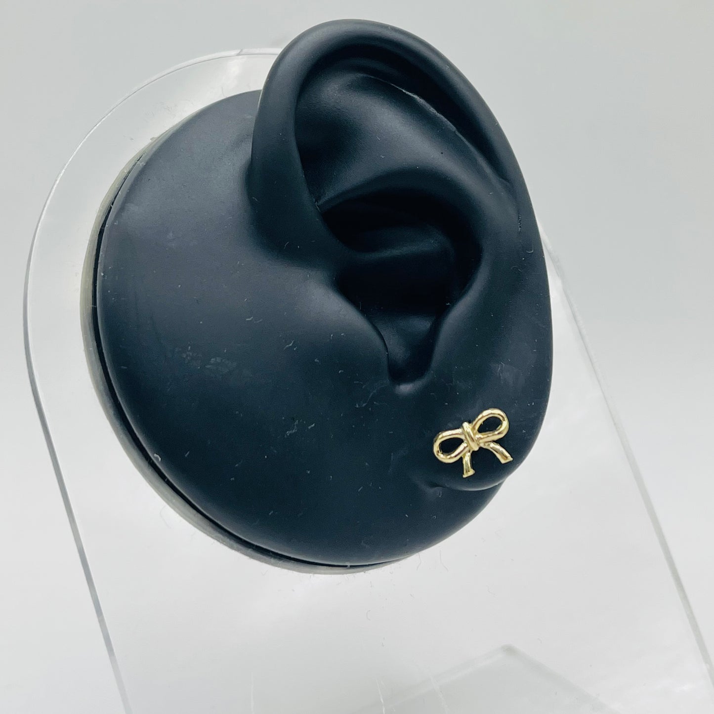 10K Gold Mini Bow Earrings