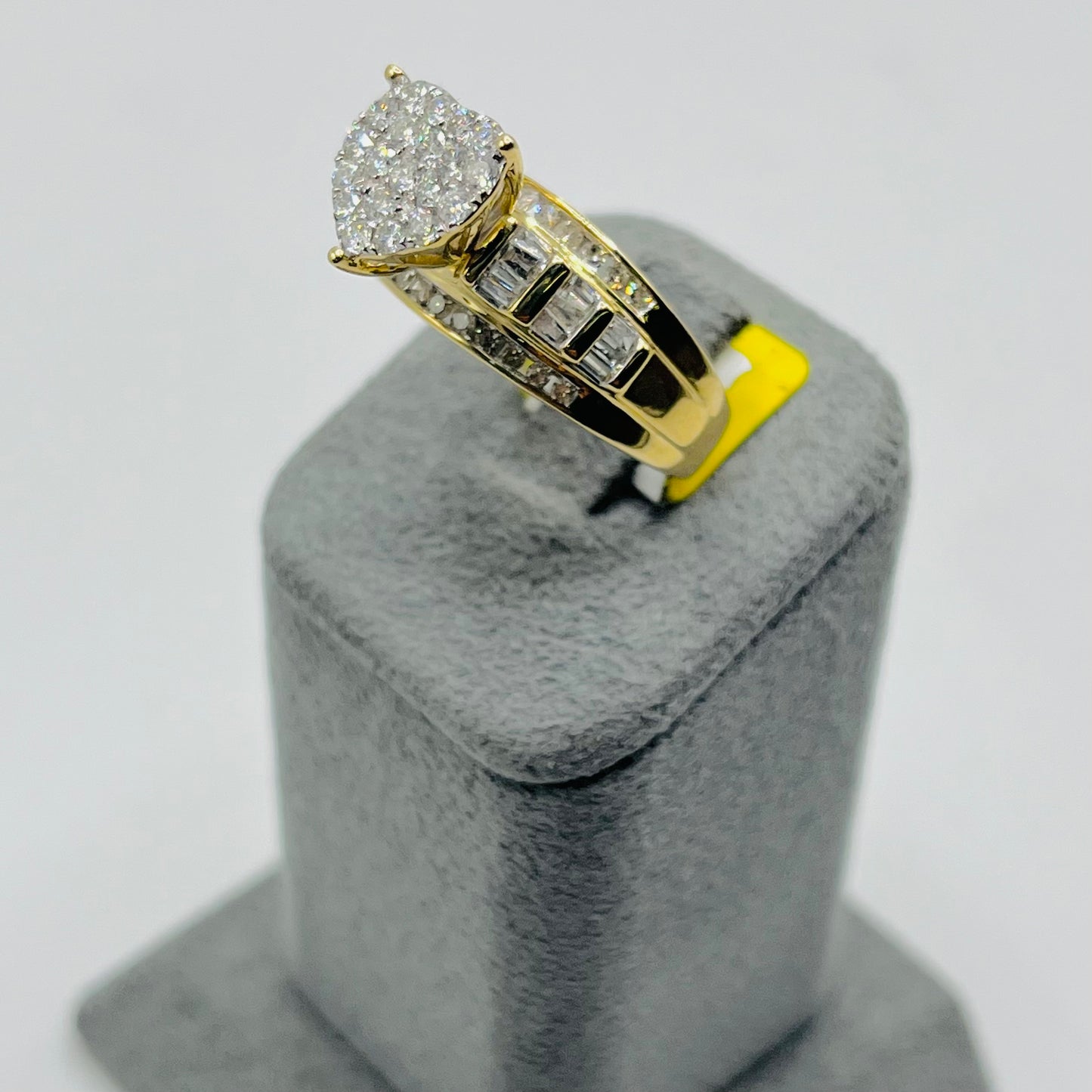 10k Gold Natural Diamond Large Aimee Ring