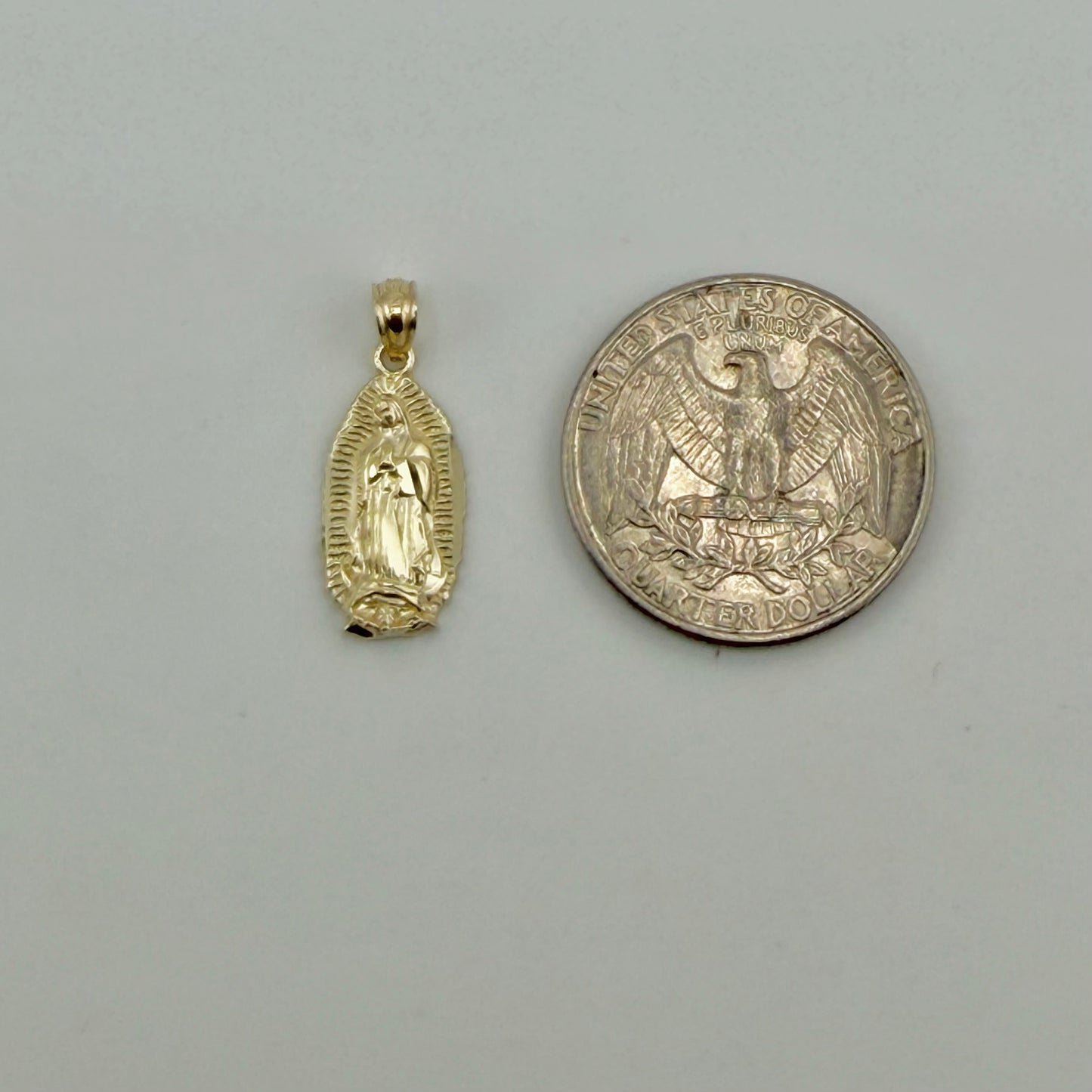 10K Gold Virgin Mary Charm (S)