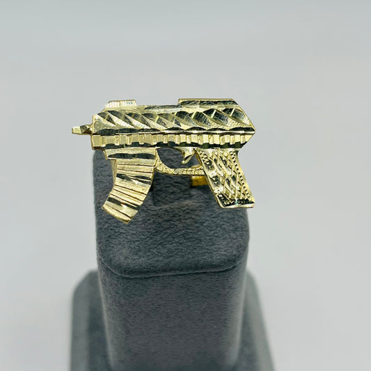 10k Gold XL Ak Gun Ring
