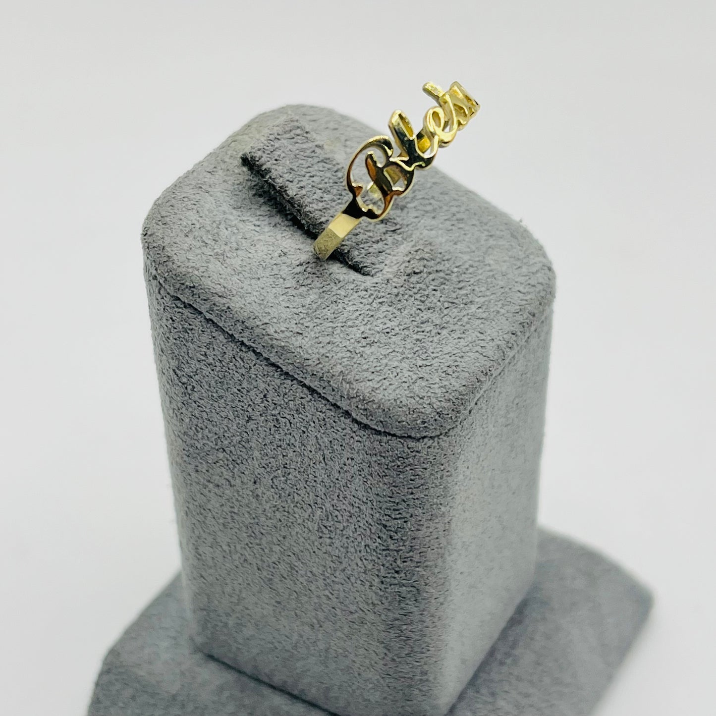 10k Gold Blessed Dainty Ring